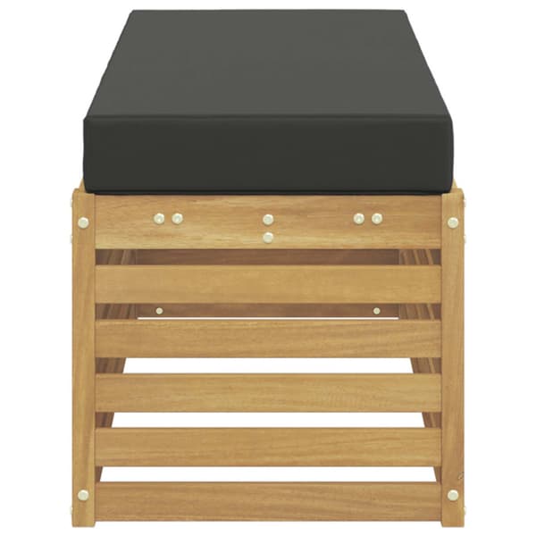 Utomhussoffset Vit och antracit 115 x 43 x 45 cm