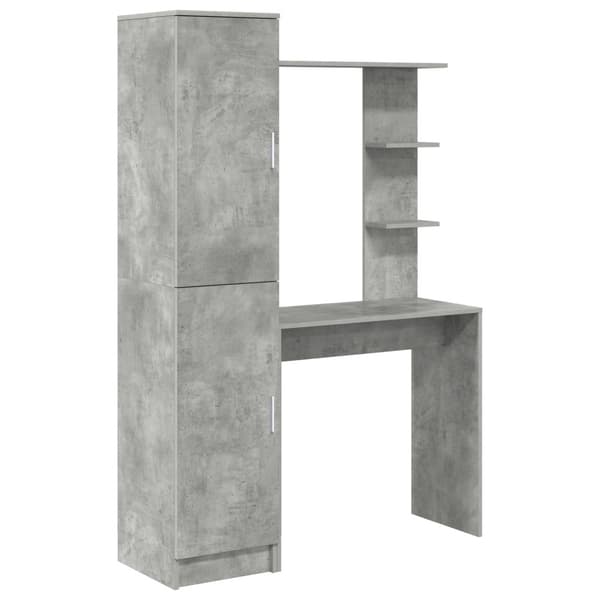 Skrivbord 2 pcs Betonggrå