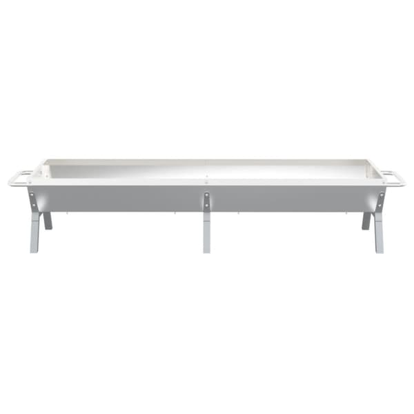 Grillbricka silver 158x42x31 cm rostfritt stål