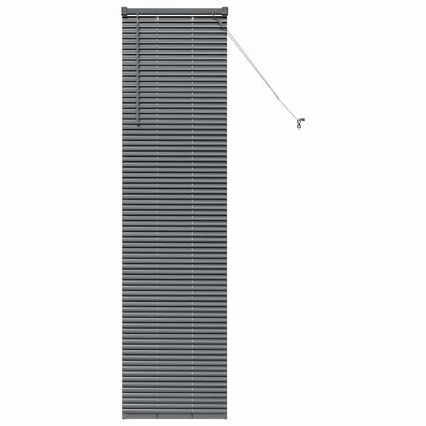 Persienner Mörkgrå 175 x 40 cm Aluminium