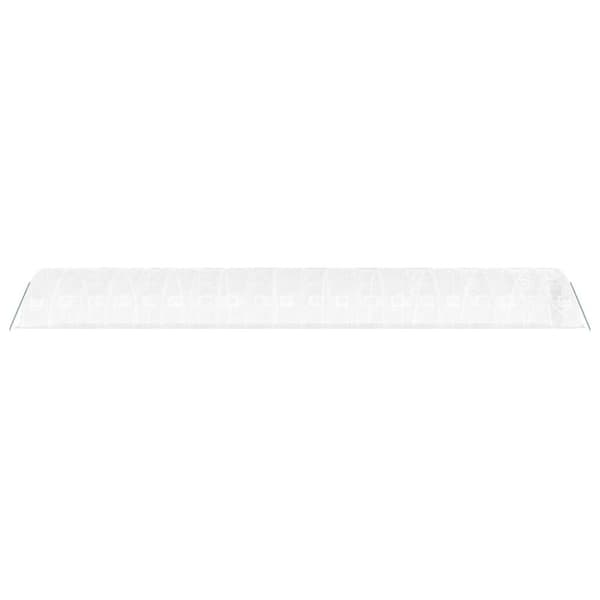 Växthus med stålram vit 100 m² 20x5x2,3 m