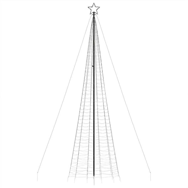 LED julgran med spikar 1534 LED varmvit 500 cm