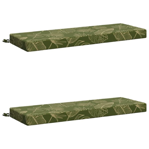 2-delade Bänk Kuddar SOEST 2 st 100% Polyester Bladdesign