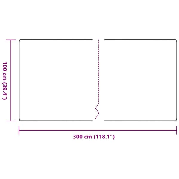Matta-runner Mörkgrå 100 x 300 cm 100% Polypropen