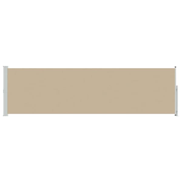 Utfällbar sidomarkis Beige 500 x 140 cm Polyester