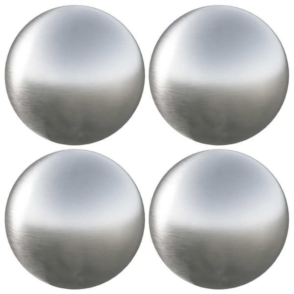 Borstad Boll 4 st Ø 10 cm Silver Rostfritt stål 201