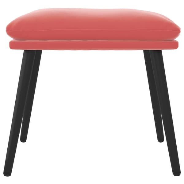 Fotpall rosa 45x29,5x35 cm sammet