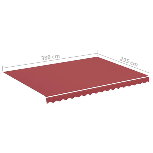 Markisväv vinröd 4x3 m