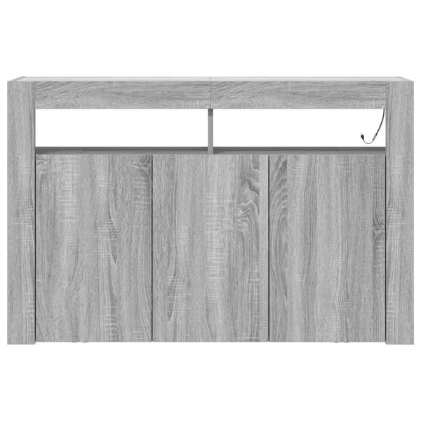 Sideboard Grå Sonoma 116 x 30 x 75 cm Konstruerat trä