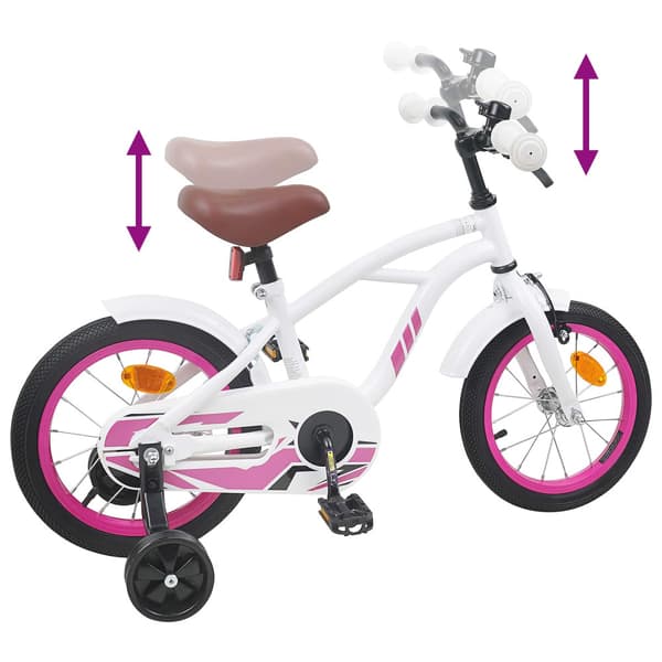 Barncykel 12 Tum för 2-4 åringar Vit