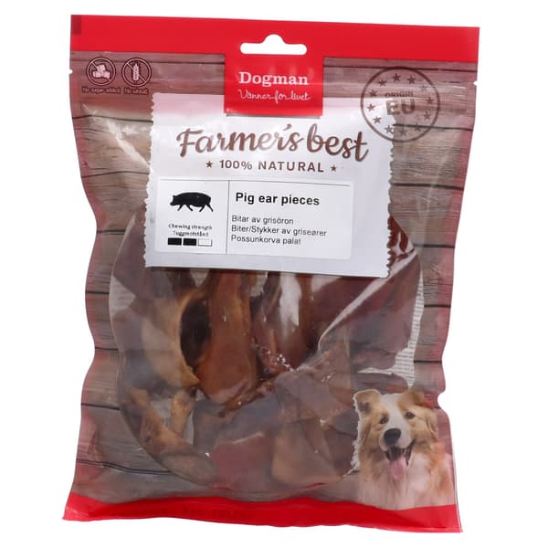 Farmers Best Bitar av torkat grisöra 250g