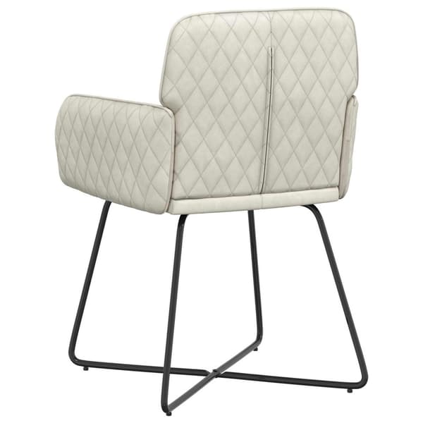 Matstolar 4 pcs Sammet Gräddvit 59 x 56,5 x 86 cm