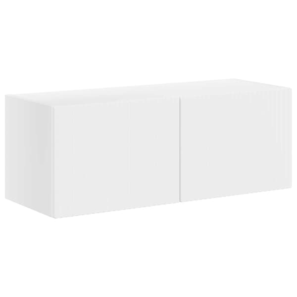TV väggskåp set Väggmonterad 6 pcs Vit