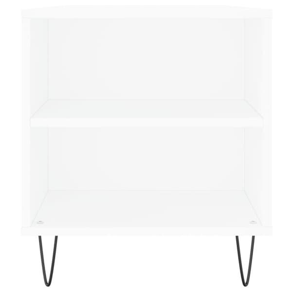 Soffbord vit 102x44,5x50 cm konstruerat trä