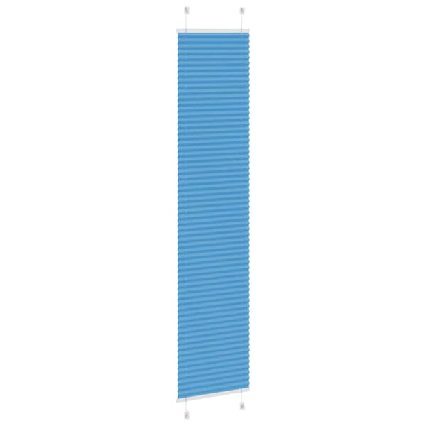 Plisserad persienn blå 40x200cm tyg bredd 39,4cm polyester