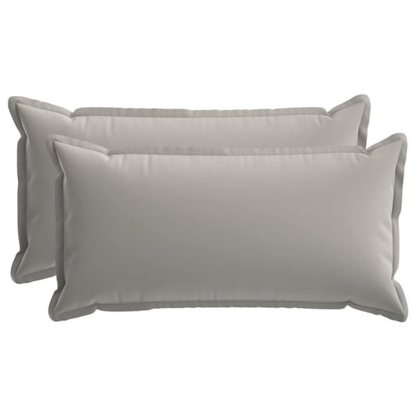 Kuddöverdrag 2 st HOUTEN Grå 40 x 80 cm Polyester