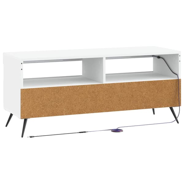 LED TV-skåp Vit Konstruerat trä