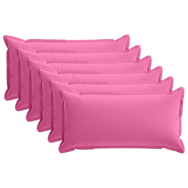 Kuddöverdrag 6 st HOUTEN Rosa 40 x 80 cm Polyester