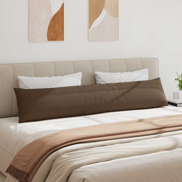 Sofakuddar 2 pcs Brun 200 x 40 cm tyg