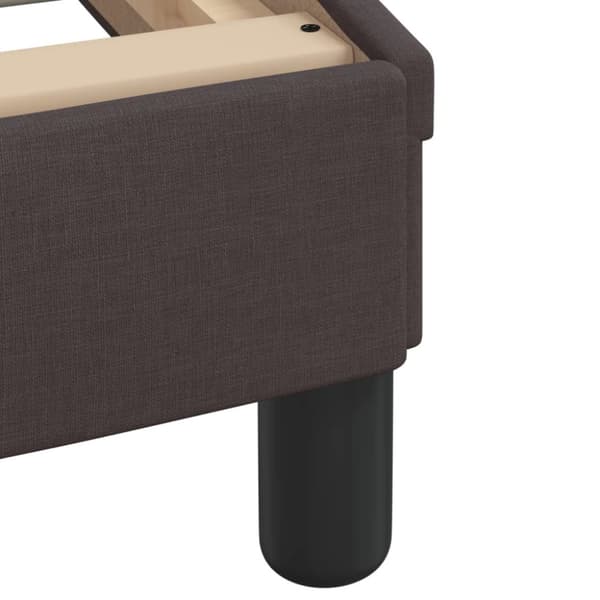 Bed Frame "Dover" Dark Brown 90x190 cm Fabric