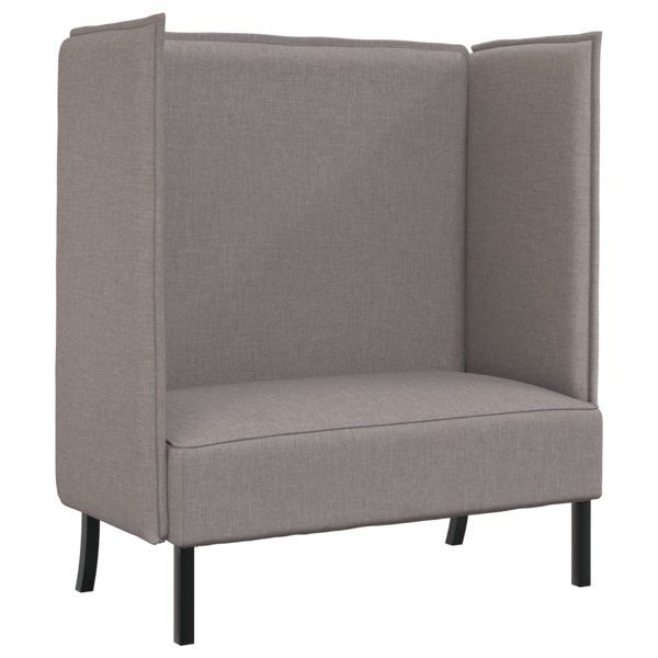 Hög Ryggsoffa 101cm Taupe tyg