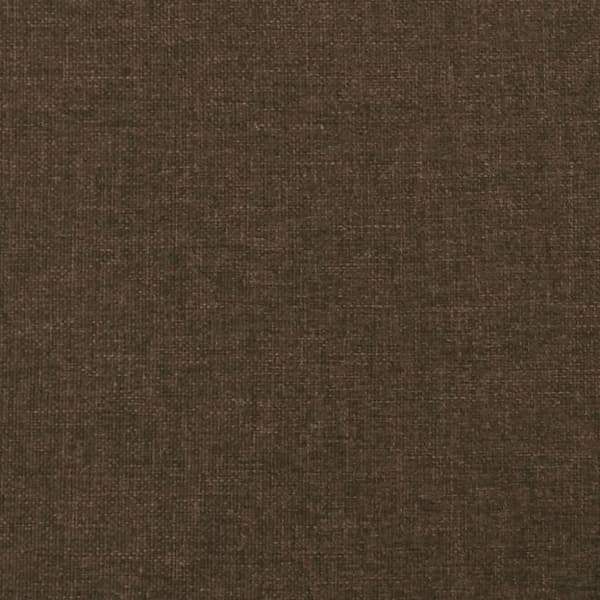 Sänggavel mörkbrun 90x5x118/128 cm tyg