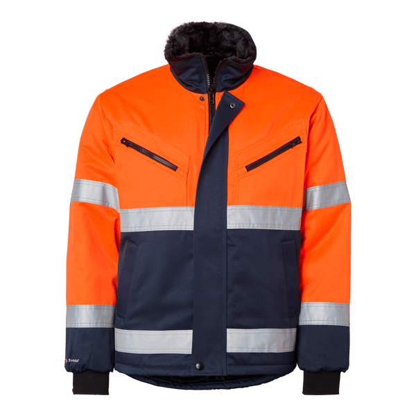 5616 Jacket Fluorescent orange/navy Unisex