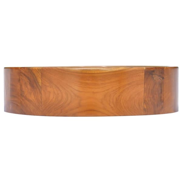Handfat i massiv teak Φ40x10 cm