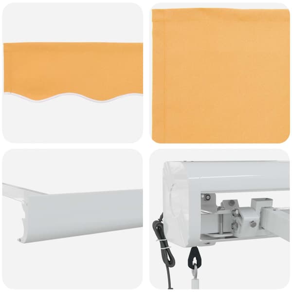 Markis Sand 500 × 300 cm Polyester och aluminium