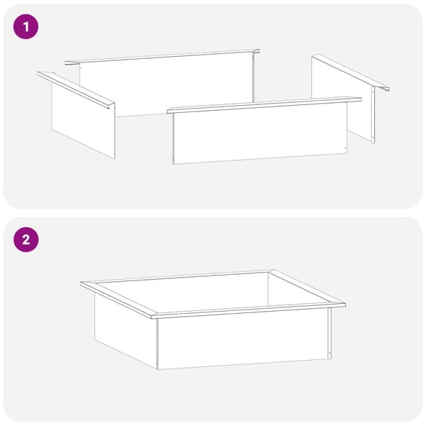 Eldstad ring Rostig 90 x 90 x 25 cm Väderbeständig stål