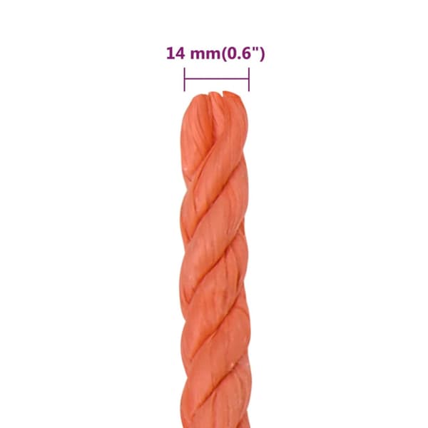 Rep orange 14 mm 25 m polypropylen