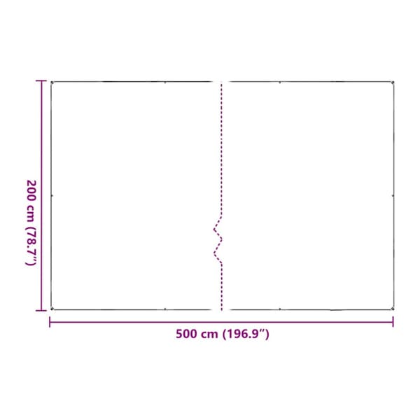 Växtskydd med öljetter 2x5 m polyeten