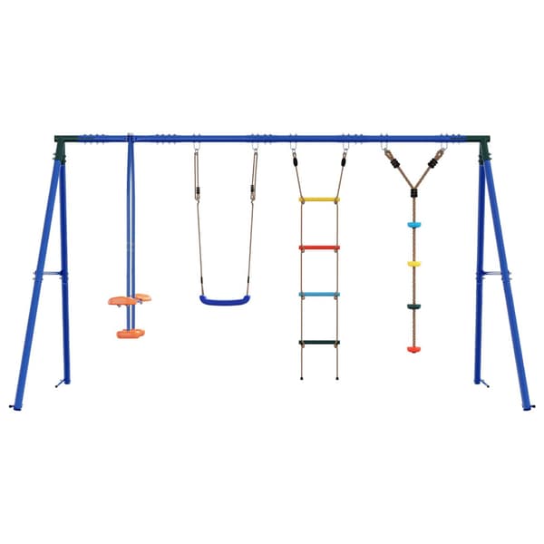 Utegunga set Flerfärgsdesign Stål och PE