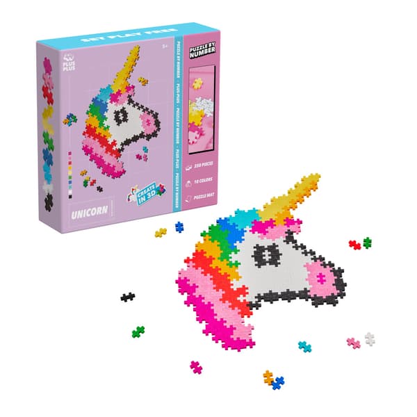 Plus-Plus Puzzle By Number Enhörning 250 bitar
