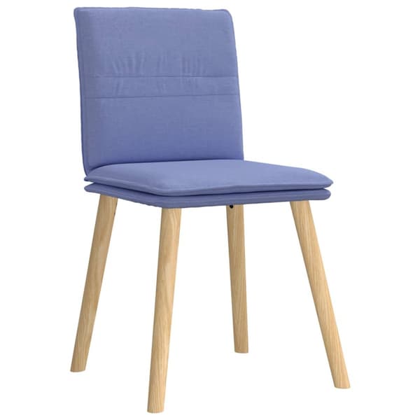 Matstolar 4 st Jeans blått tyg