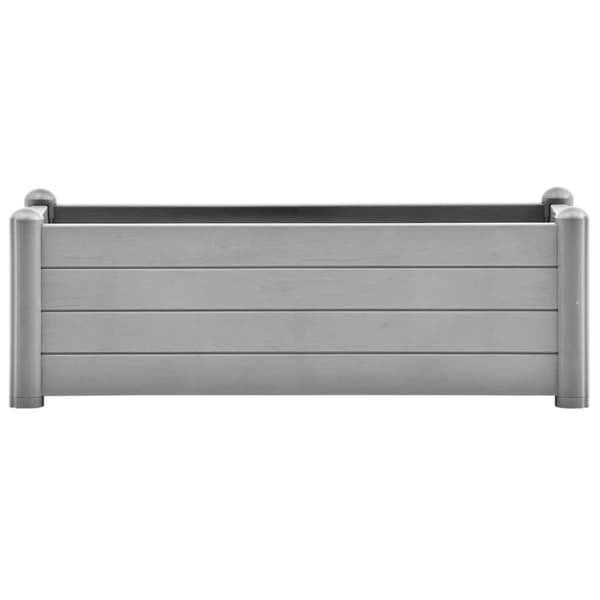 Upphöjd odlingslåda PP stengrå 100x43x35 cm