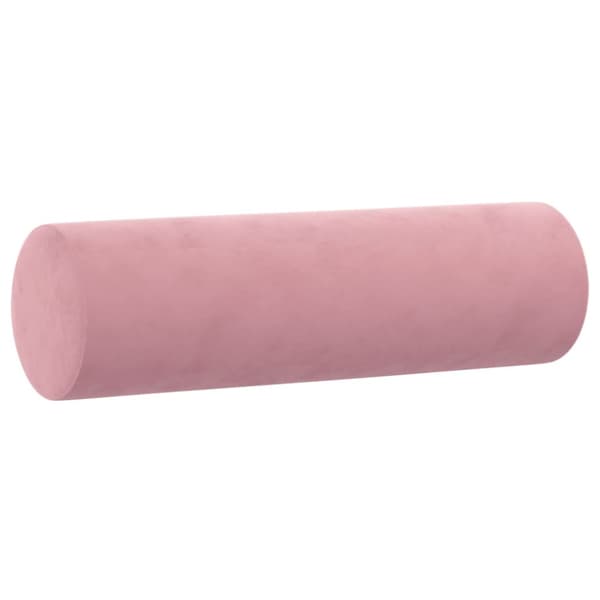 Soffgrupp med kuddar 2 delar rosa sammet