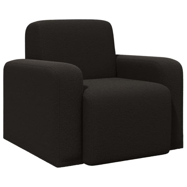 Fåtölj Svart Bouclé