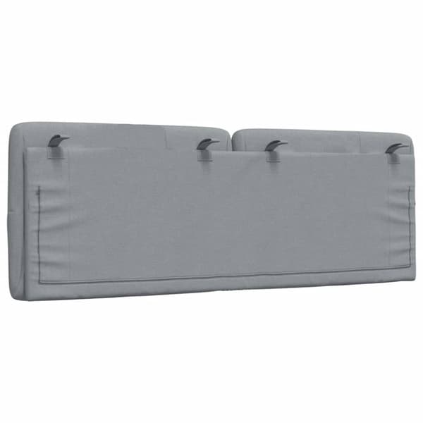 Headboard Cushion Light Grey 120 cm Fabric