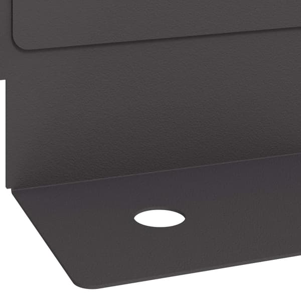 Kant för gräsmatta 30 pcs 102 x 4 x 4 cm Stål Svart