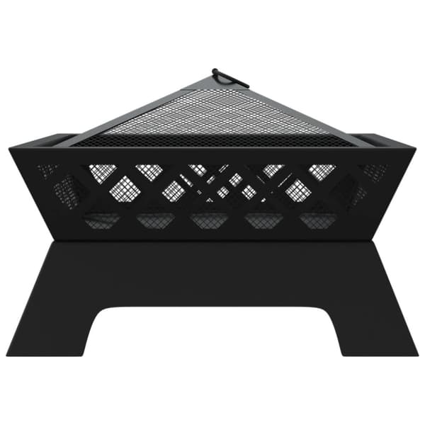 Eldstad med eldgaffel 50 cm XXL stål