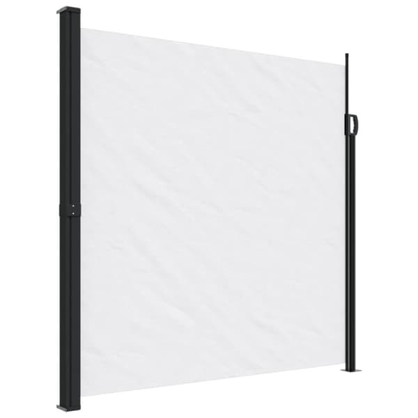 Infällbar sidomarkis vit 200x600 cm