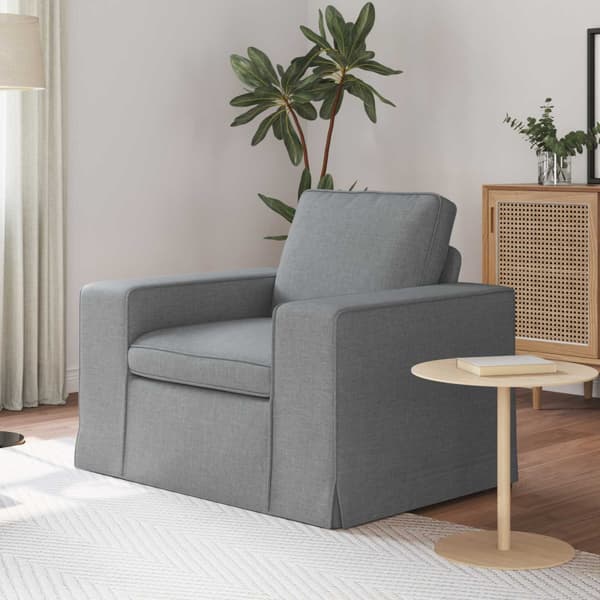 Soffa Ljusgrå 103 x 80 x 82 cm tyg