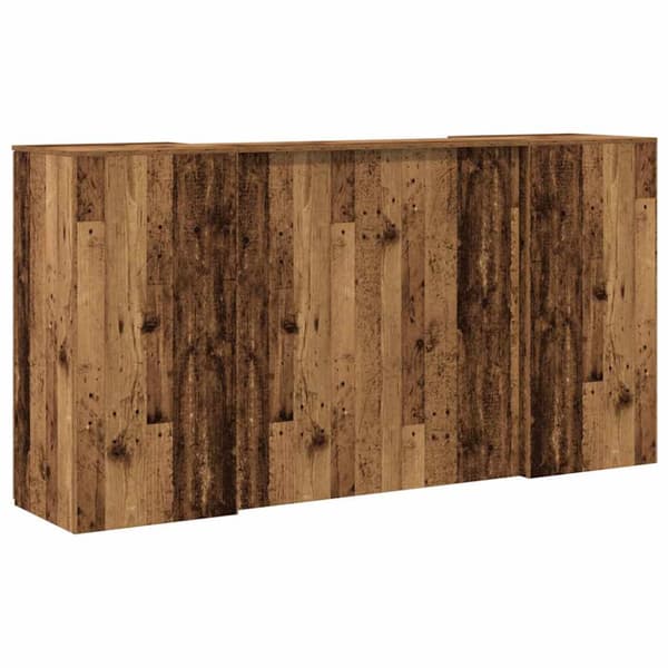 Receptionsdisk grå sonoma 200x50x103,5 cm konstruerat trä
