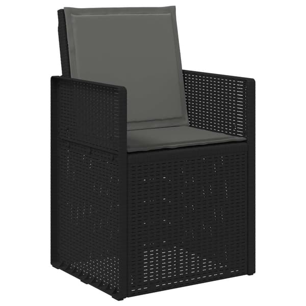 Trädgårdsmöbelset med kudde 3 pcs Antracit PP