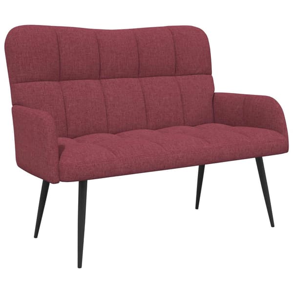 Tvåsitssoffa Vinröd 115 x 61 x 87 cm tyg