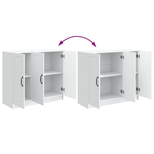 Sideboard Vit 89 x 34,5 x 77 cm Konstruerat trä