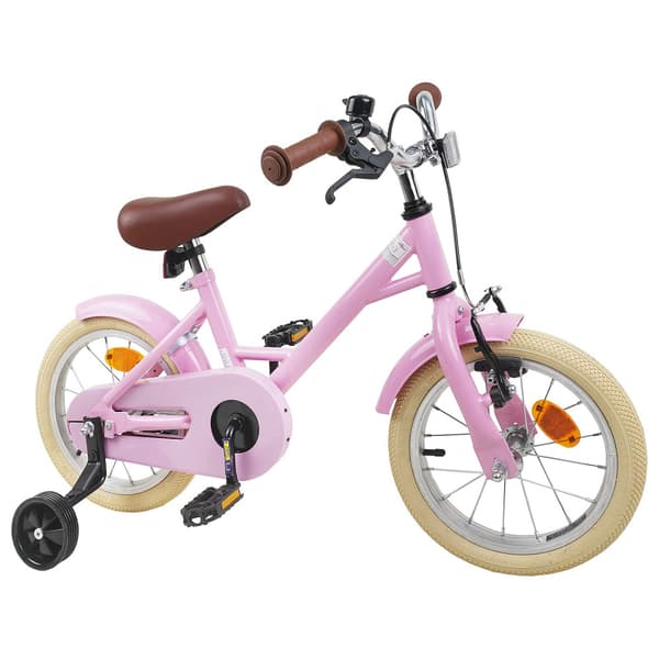 Barncykel 12 Tum för 2-4 åringar Ljusrosa