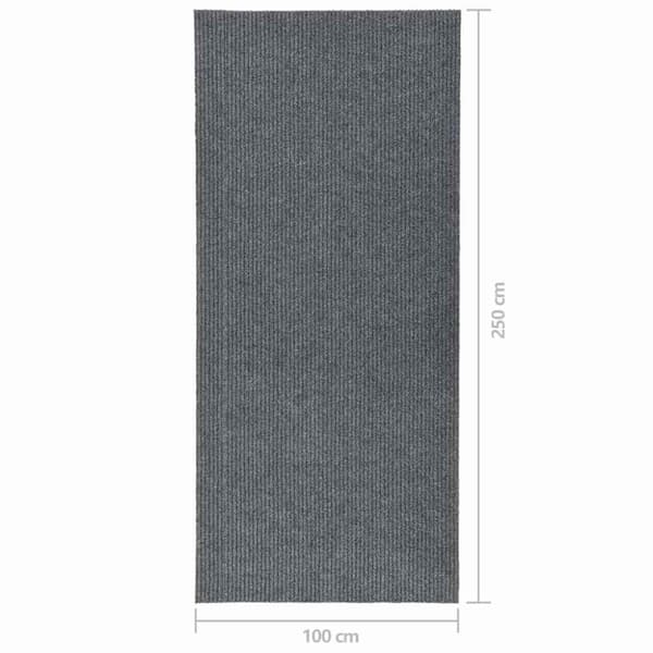 Gångmatta 100x250 cm grå