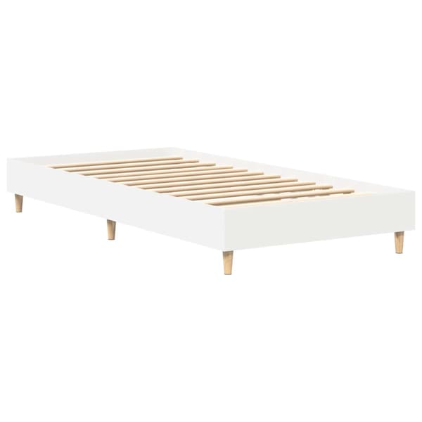 Sängram Vit 80 x 200 cm Konstruerat trä
